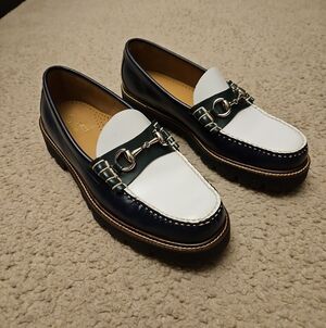 G H Bass Lincoln Super Bit Loafer | Dark Blue, Green